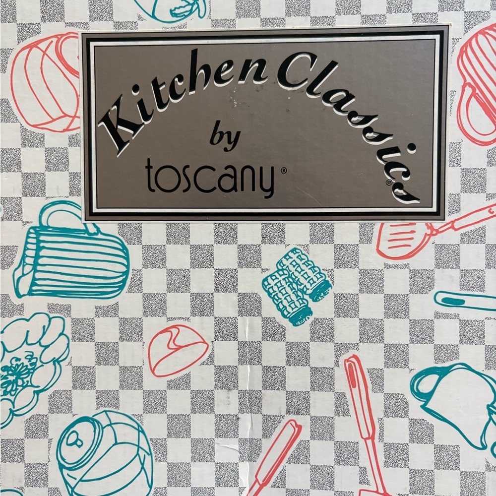 Vintage Kitchen Classics by Toscany Clear Glass Serving Bowl- Made in USA w/box - Picture 6 of 12